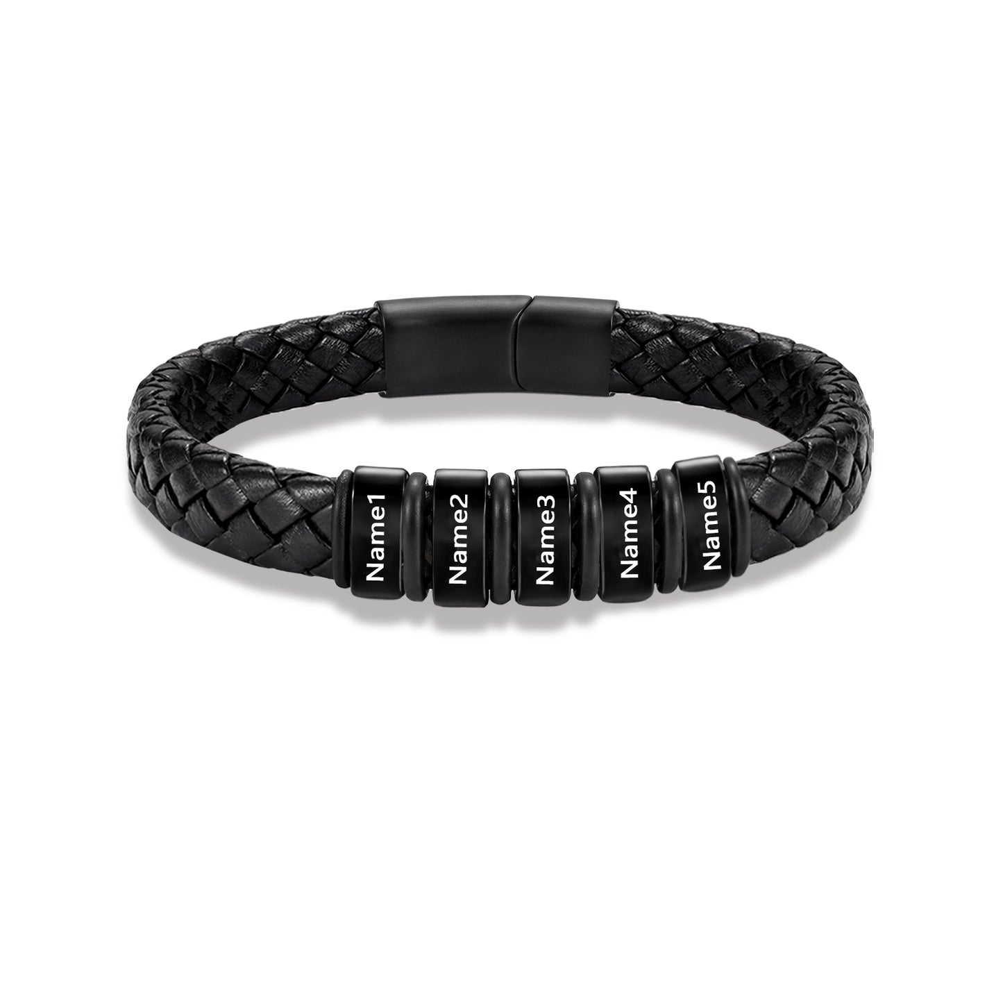 Custom Men Leather Bracelet - Personalised Bracelet for Men