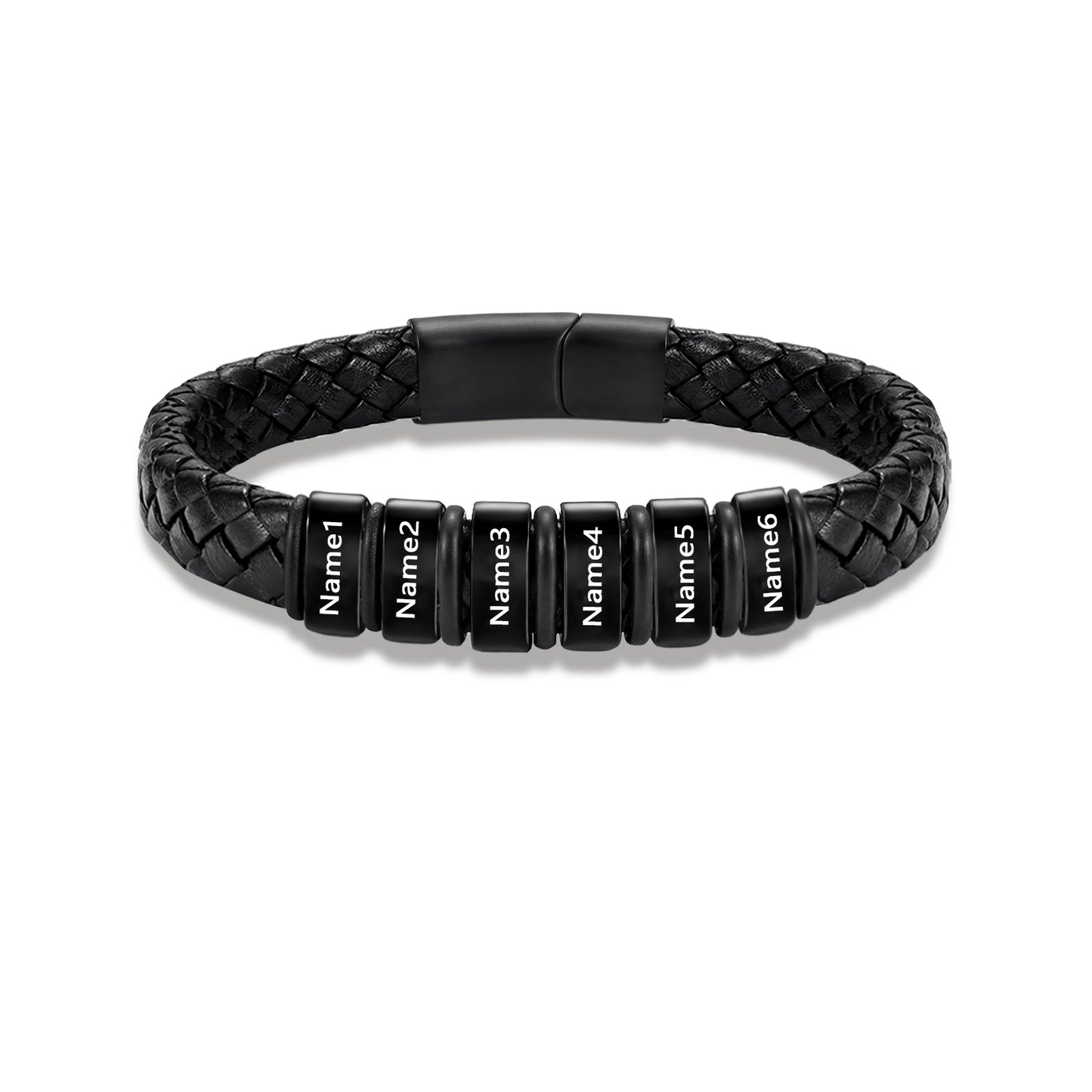 Custom Men Leather Bracelet - Personalised Bracelet for Men