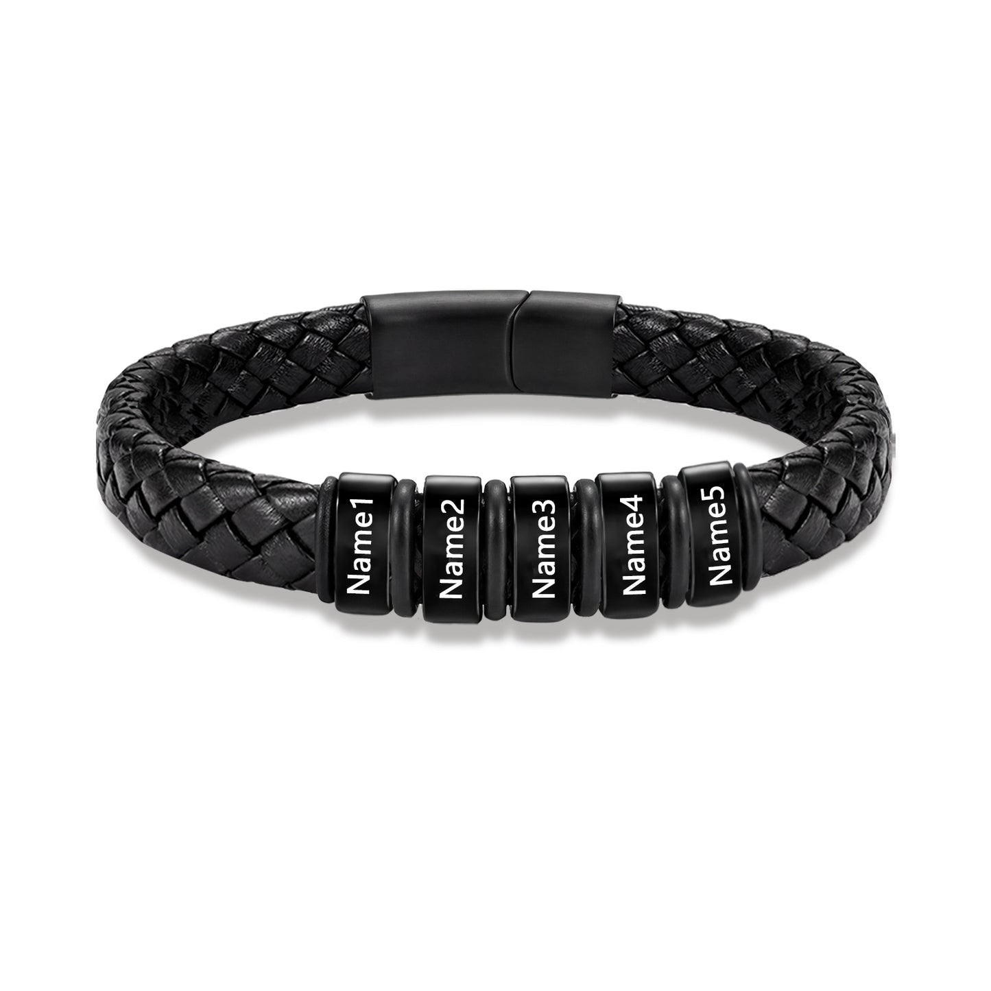 Custom Men Leather Bracelet - Personalised Bracelet for Men