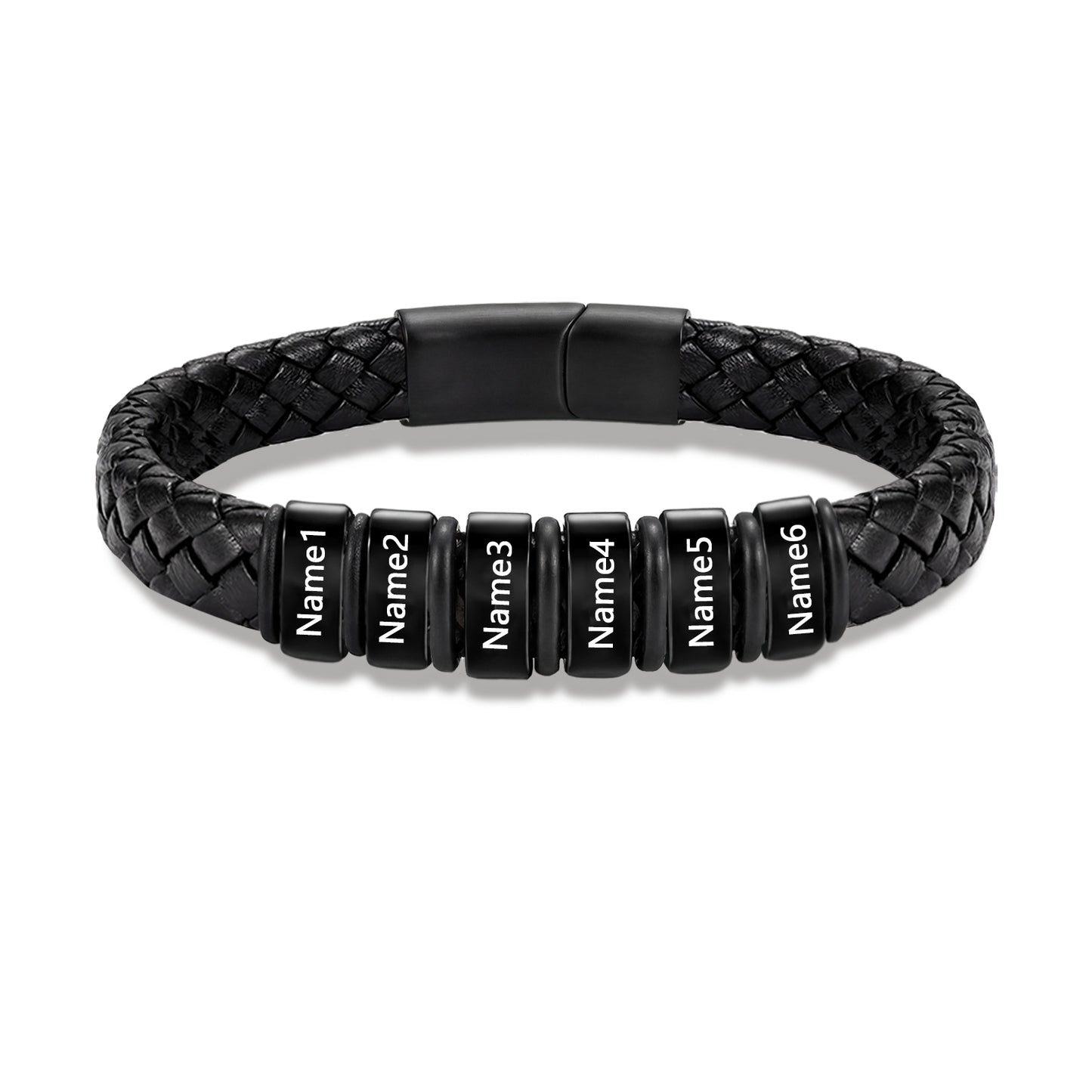 Custom Men Leather Bracelet - Personalised Bracelet for Men