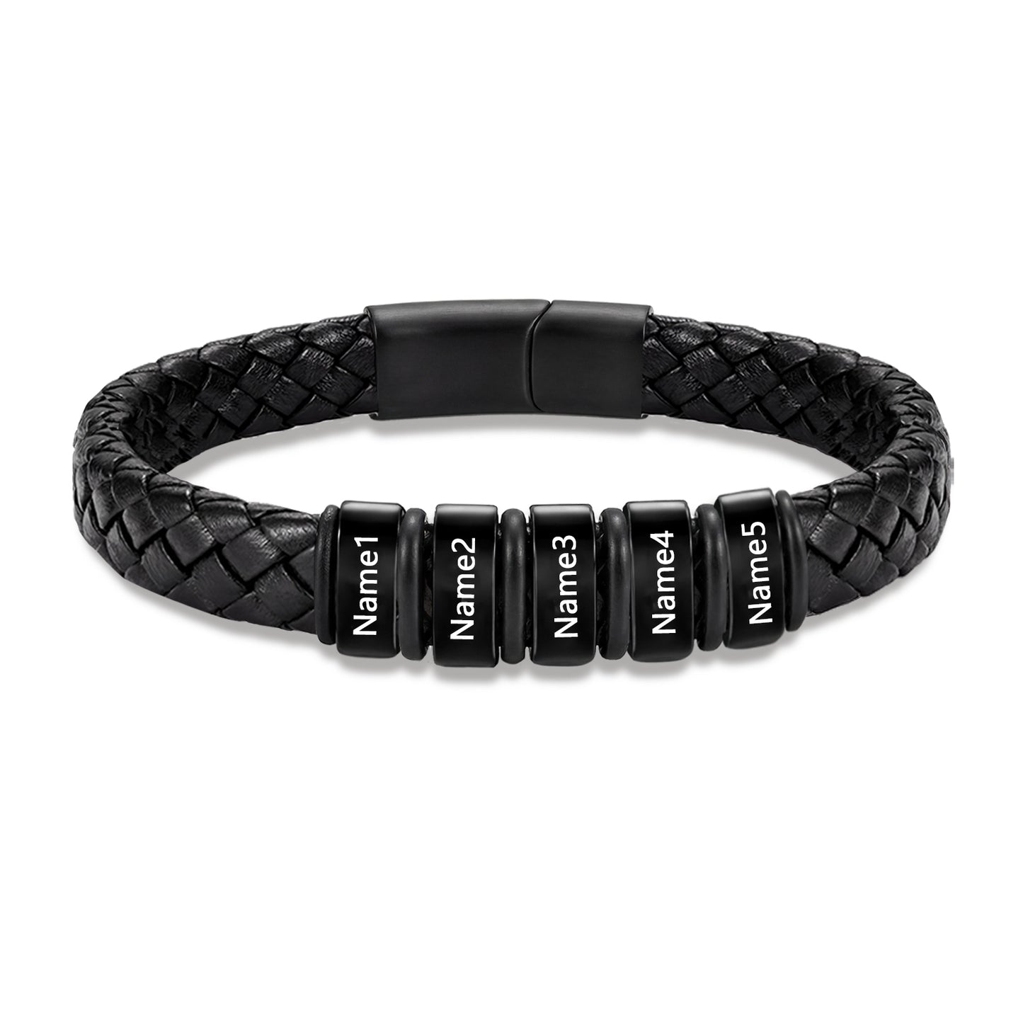 Custom Men Leather Bracelet - Personalised Bracelet for Men
