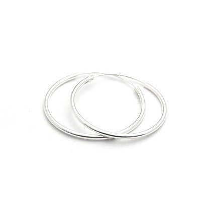 925 Sterling Silver Hoop Earrings 