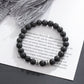 Adjustable lava stone bracelet for men