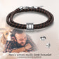 Personalised Bracelets For Men | Mens' Leather Bracelets | Personalised Leather Bracelets For Him | Braided Leather Bracelet For Men Personalised Gift For Him | Personalised Gift For Men | Personalised Gift For Dad | Personalised Gift For Boyfriend  Fathers Day Gift Ideas | Anniversary Gift For Him 