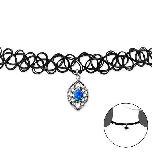 sterling silver necklace, sterling silver necklace for women, ladies sterling silver necklace, handmade jewellery, contemporary jewellery, Choker