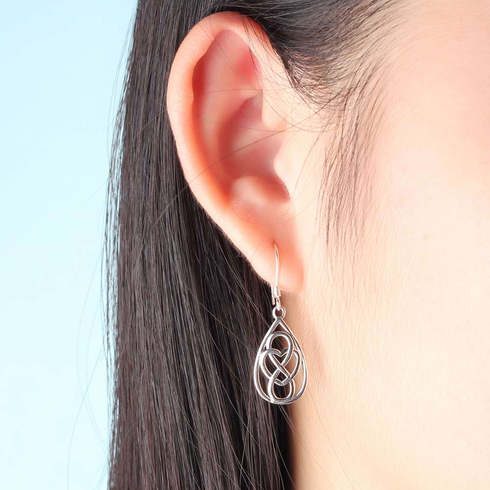 sterling silver earrings, sterling silver earrings for women, ladies sterling silver earrings, handmade jewellery, contemporary jewellery 