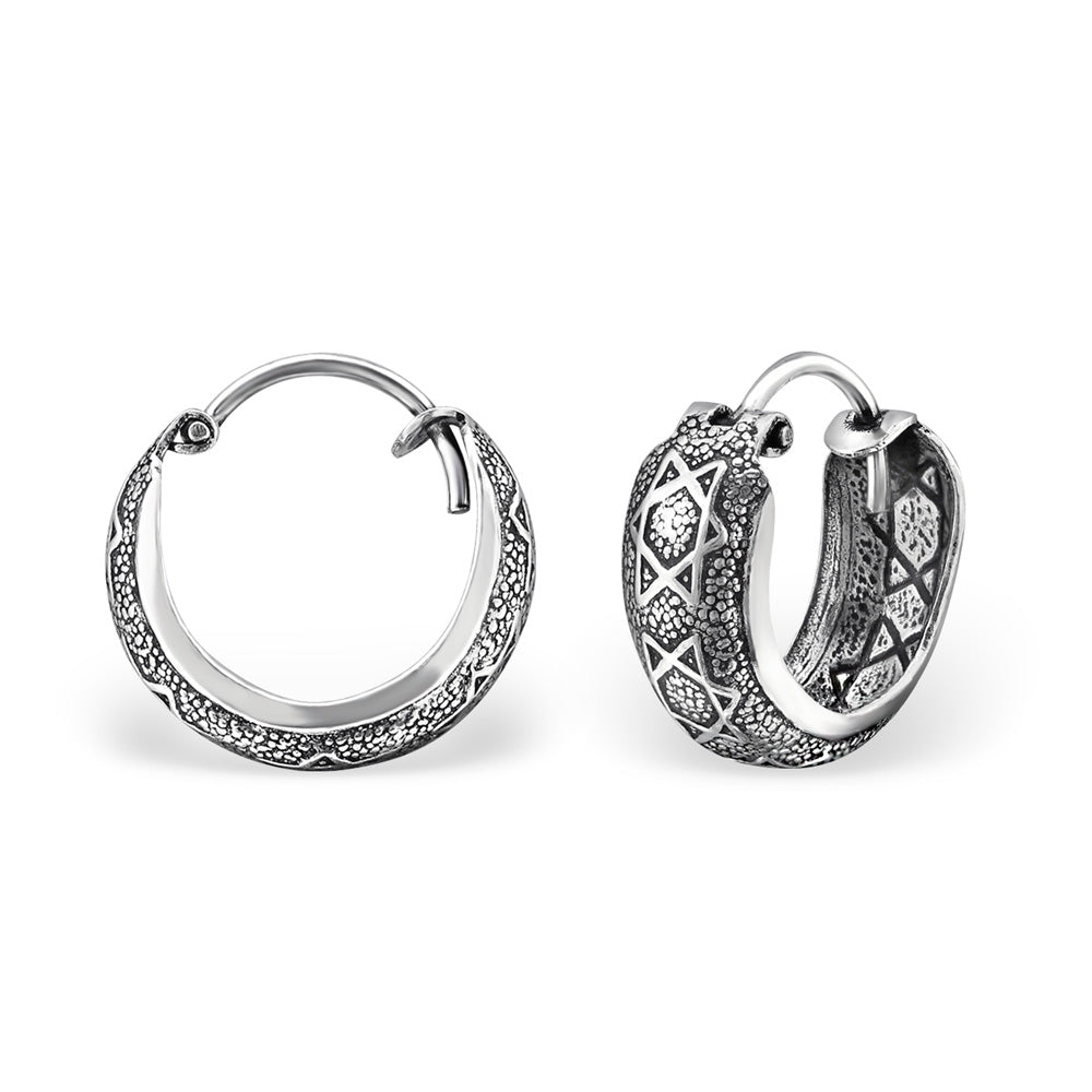 sterling silver earrings, sterling silver earrings for women, ladies sterling silver earrings, handmade jewellery, contemporary jewellery, silver hoops 