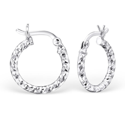 sterling silver earrings, sterling silver earrings for women, ladies sterling silver earrings, handmade jewellery, contemporary jewellery, silver hoops 
