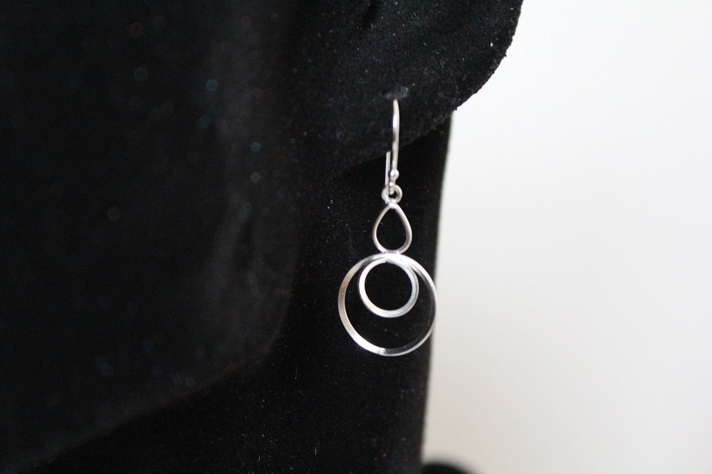 Silver Circle Earrings