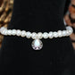 Silver Pear Shape Bracelet With Freshwater Pearls And Opal