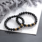 Men’s lava bead bracelet gift for boyfriend