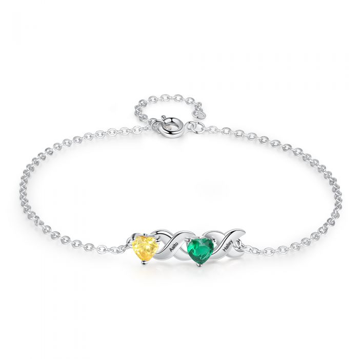 Mother’s Day gift – bracelet with names and stones
