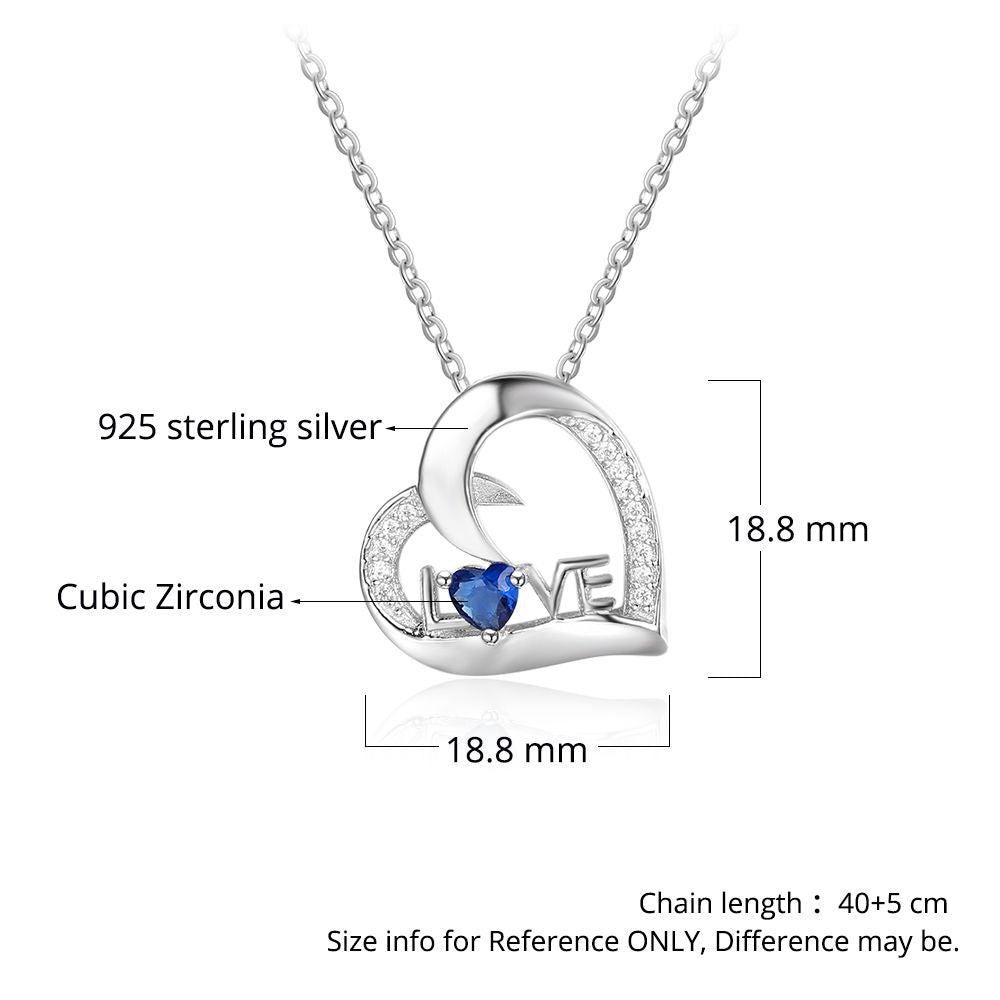 personalized customized bespoke engraved and birthstone 925 sterling silver Necklace 