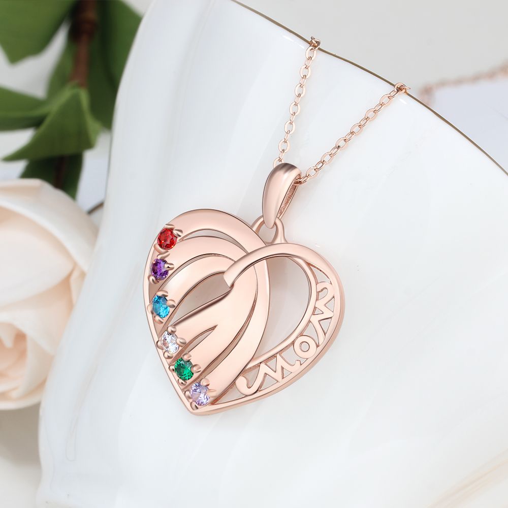 Personalised Gift For Mom | Customised Birthstone Necklace | Bespoke Gift Ideas For Mother | Mother's Day Gift