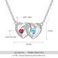 lpersonalized customized bespoke engraved and birthstone 925 sterling silver Necklace
