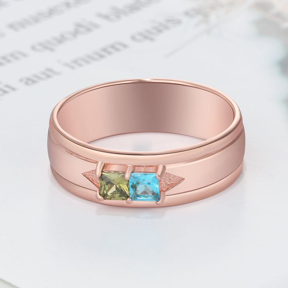 Personalised Birthstone Ring | Customised Ring For Women | Customised Gift For Her | Personalised Gift For Women