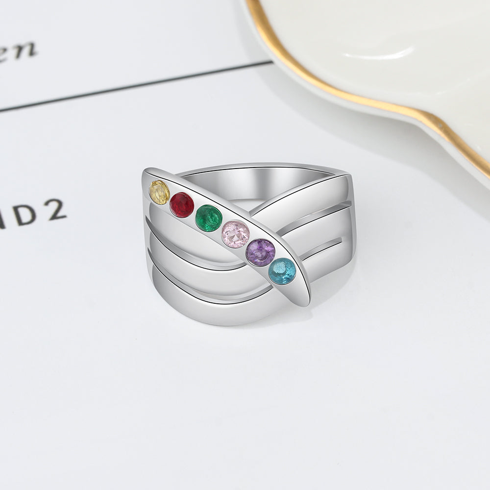 Personalised silver birthstone ring, Bespoke Ring, Bespoke silver ring, Bespoke silver birthstone ring, UK Sterling Silver Personalised ring, sterling silver personalised ring for women, ladies sterling silver personalised ring in London