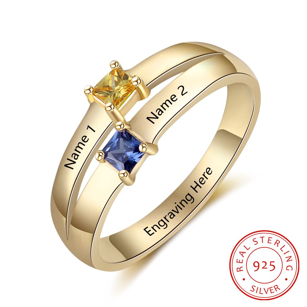 Personalised birthstone sales rings uk