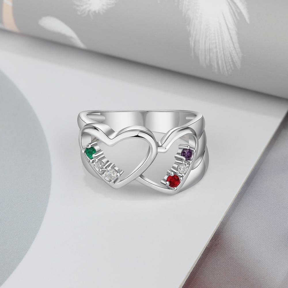 Personalized customized bespoke 925 sterling silver birthstone rings