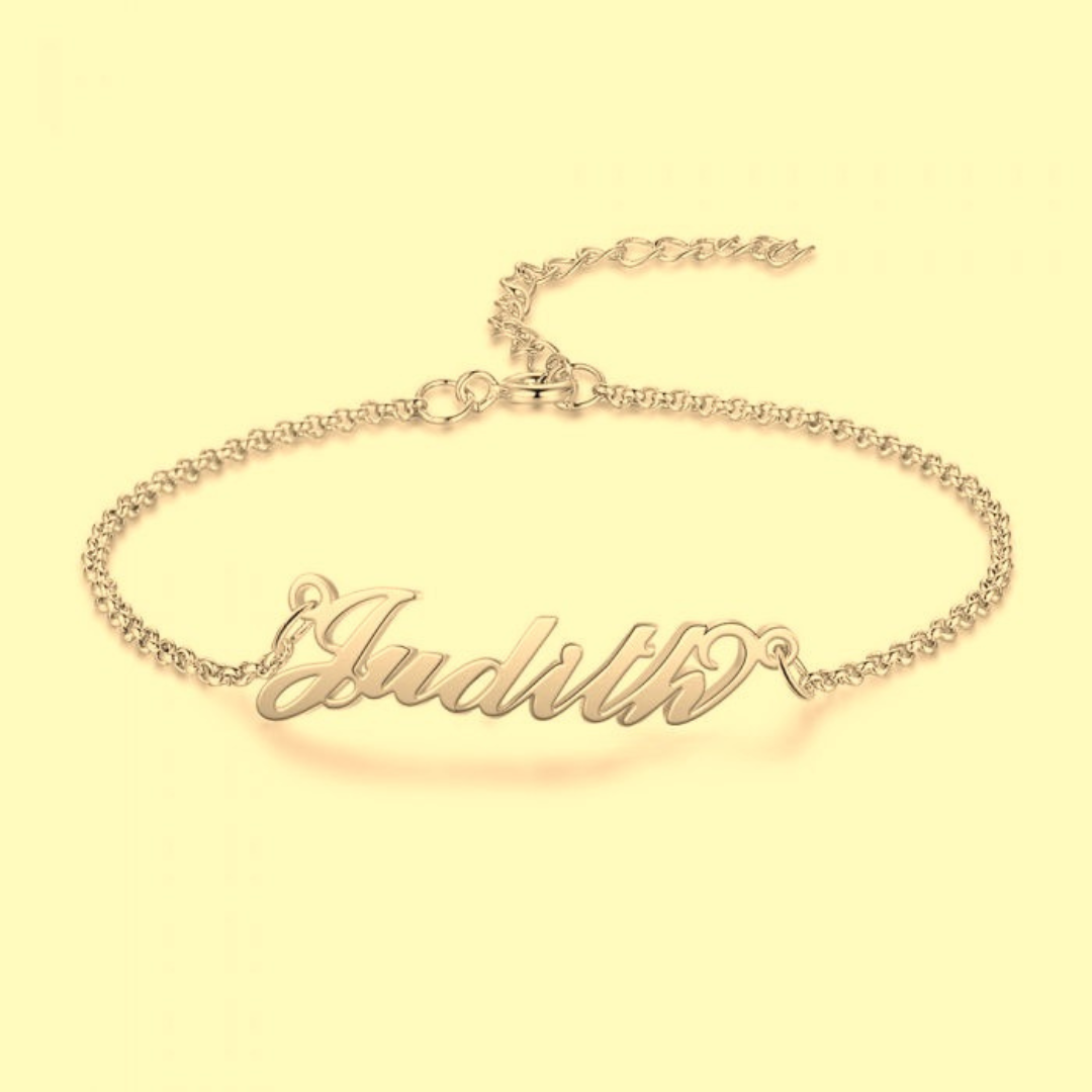 Bespoke Sterling Silver Name Bracelet | Personalised Name Bracelet