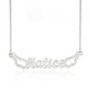 Personalised Name Necklace | 925 Sterling Silver Bespoke Name Necklace With Wings
