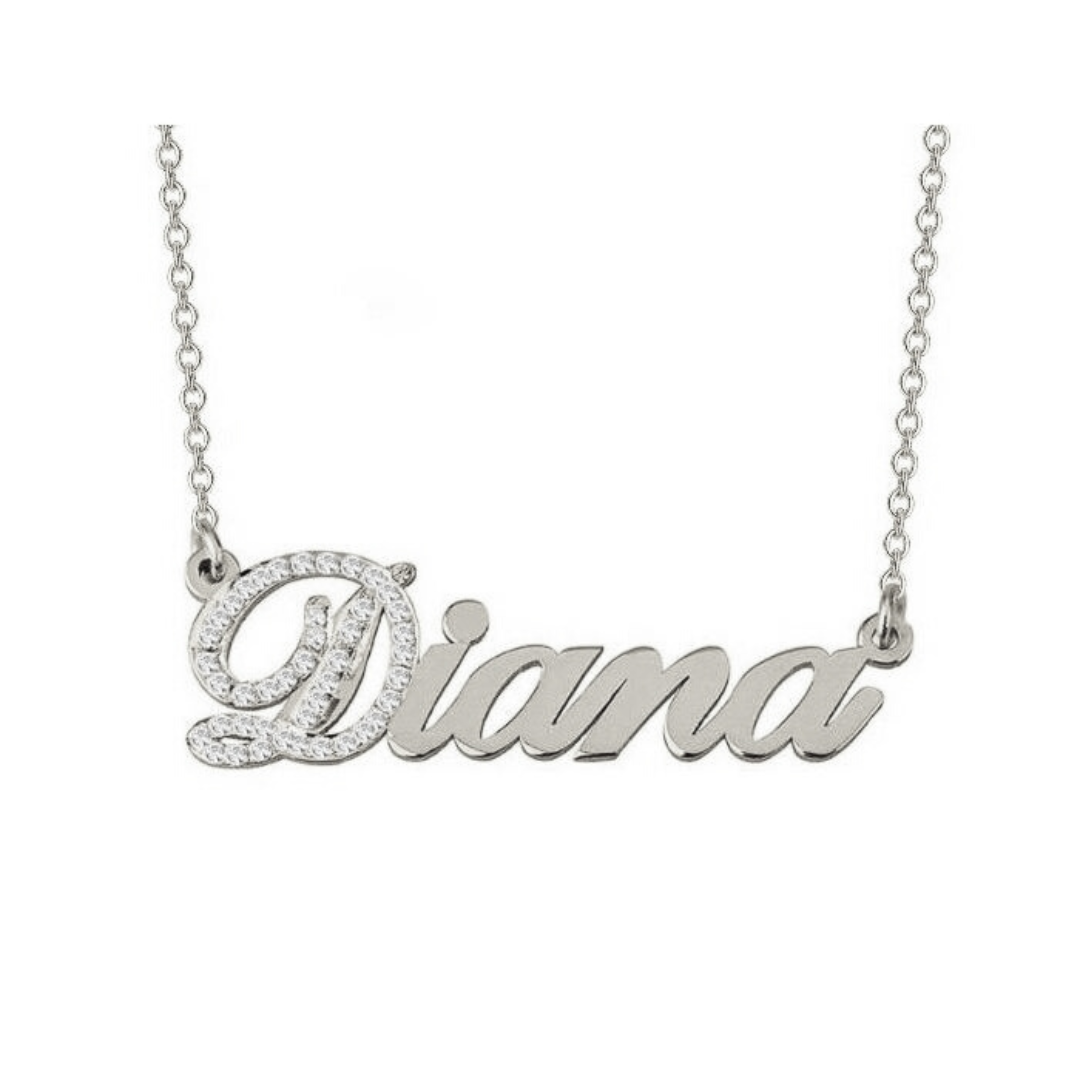 Personalised Name Necklace | Bespoke 925 Sterling Silver Name Necklace