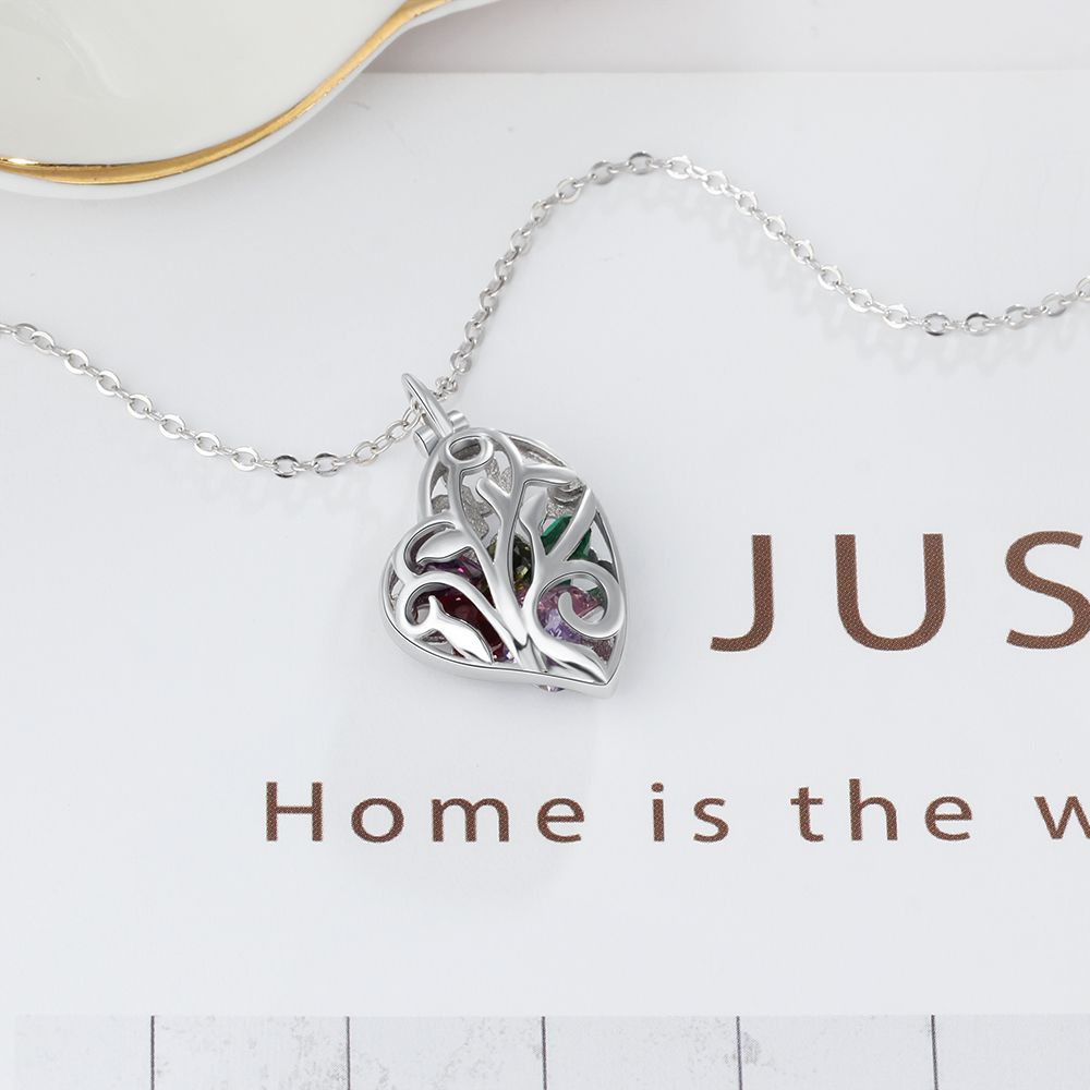 Valentine’s Day gift – personalised cage heart necklace