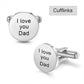 Personalised Cufflinks With Photo | Bespoke Engraved Cufflinks | Customised Cufflinks UK