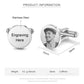 Personalised Cufflinks With Photo | Bespoke Engraved Cufflinks | Customised Cufflinks UK