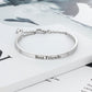 Personalised Engraved Bangle Bracelet With Chain | 4 Colours To Choose