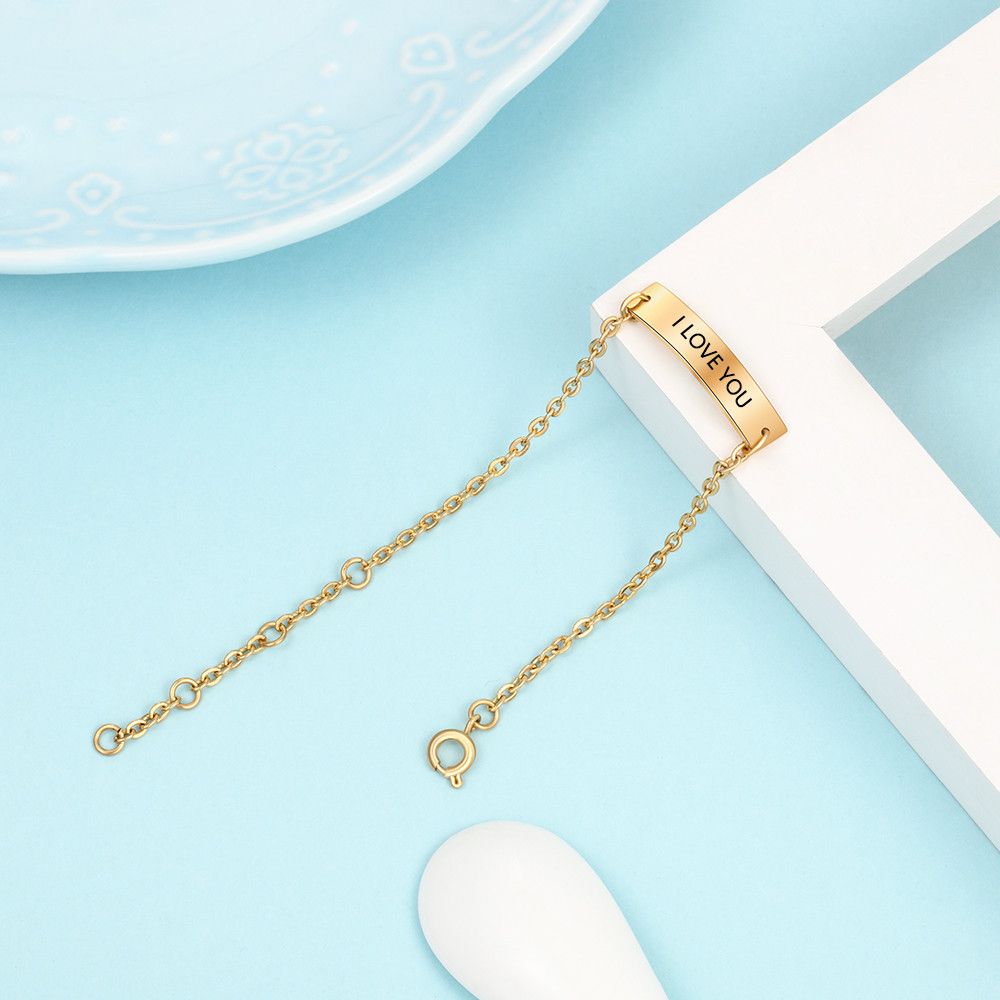 Personalised Gold Plated Nameplate Bracelet For Women | Bespoke Gift For Mum