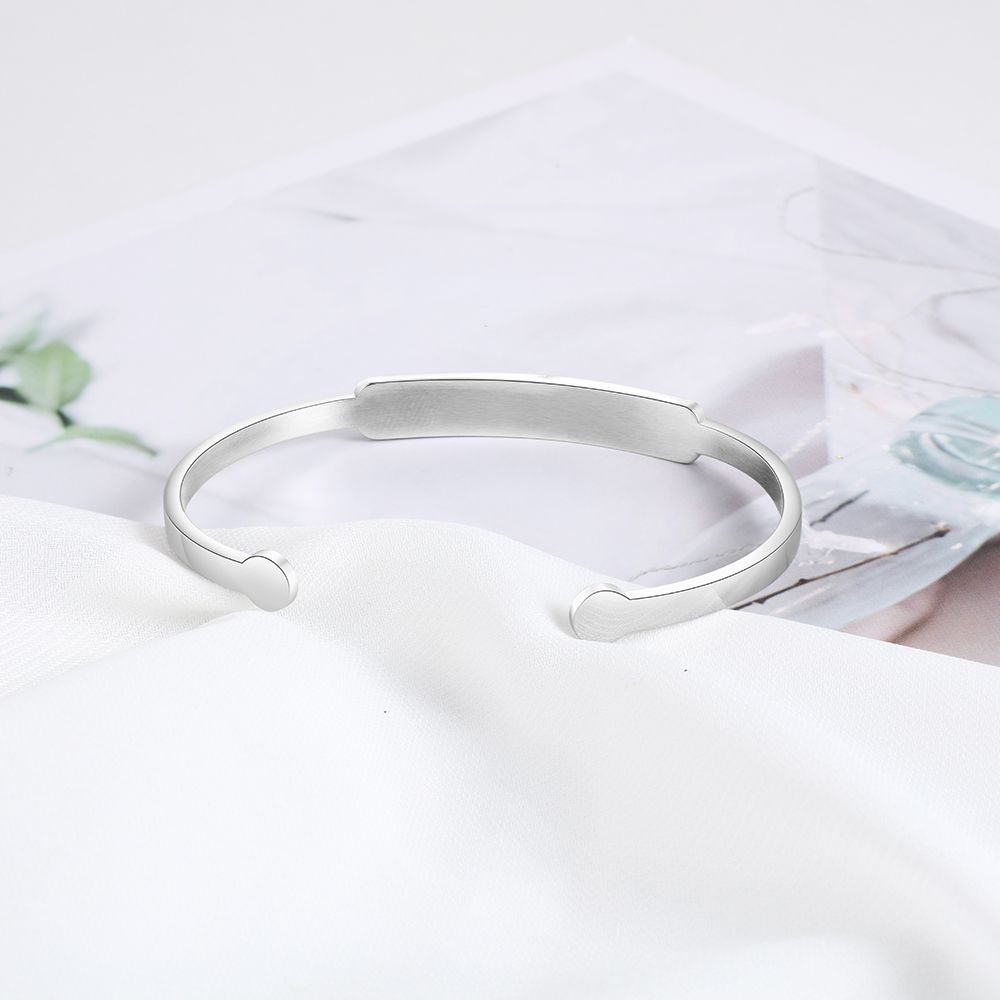 Custome Engraved Bangle For Woman | Bespoke Engraved Bracelet For Her