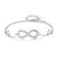Bespoke Engraved Infinity Bracelet For Woman | Custom Engraved 2 Names Bracelet For Her