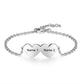 Personalised Up To 5 Joined Hearts Engraved Name Bracelet | Bespoke Engraved Gift For Mum