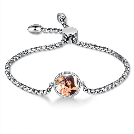 Personalised Photo Bracelet For Her | Bespoke Photo Bracelet