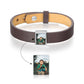 Personalised Photo Leather Bracelet For Men | Bespoke Leather Bracelet For Man With Photo