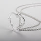 Personalised Two Names Heart Necklace | Bespoke 2 Name Necklace With Heart