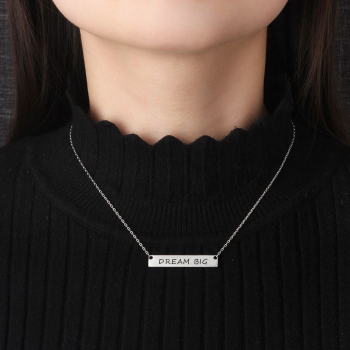 Personalised Nameplate Necklace | Custom Name Bar Necklace | Personalised Name Necklace  Personalised Gift For Her | Personalised Gift For Mom | Personalised Name Jewellery  A Beautiful Mother's Day Gift | Gift For Mom | Gift Ideas For Her | Gift Ideas For Girlfriend 