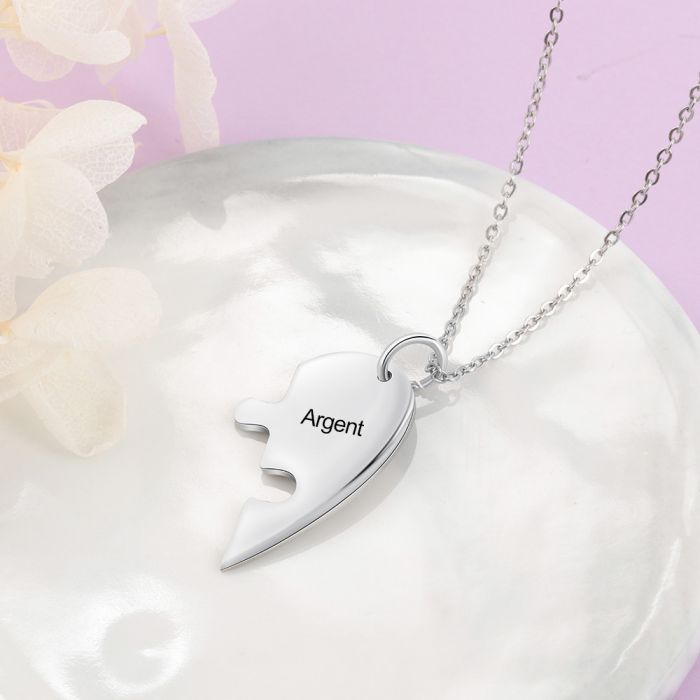 Personalised couple clearance necklace