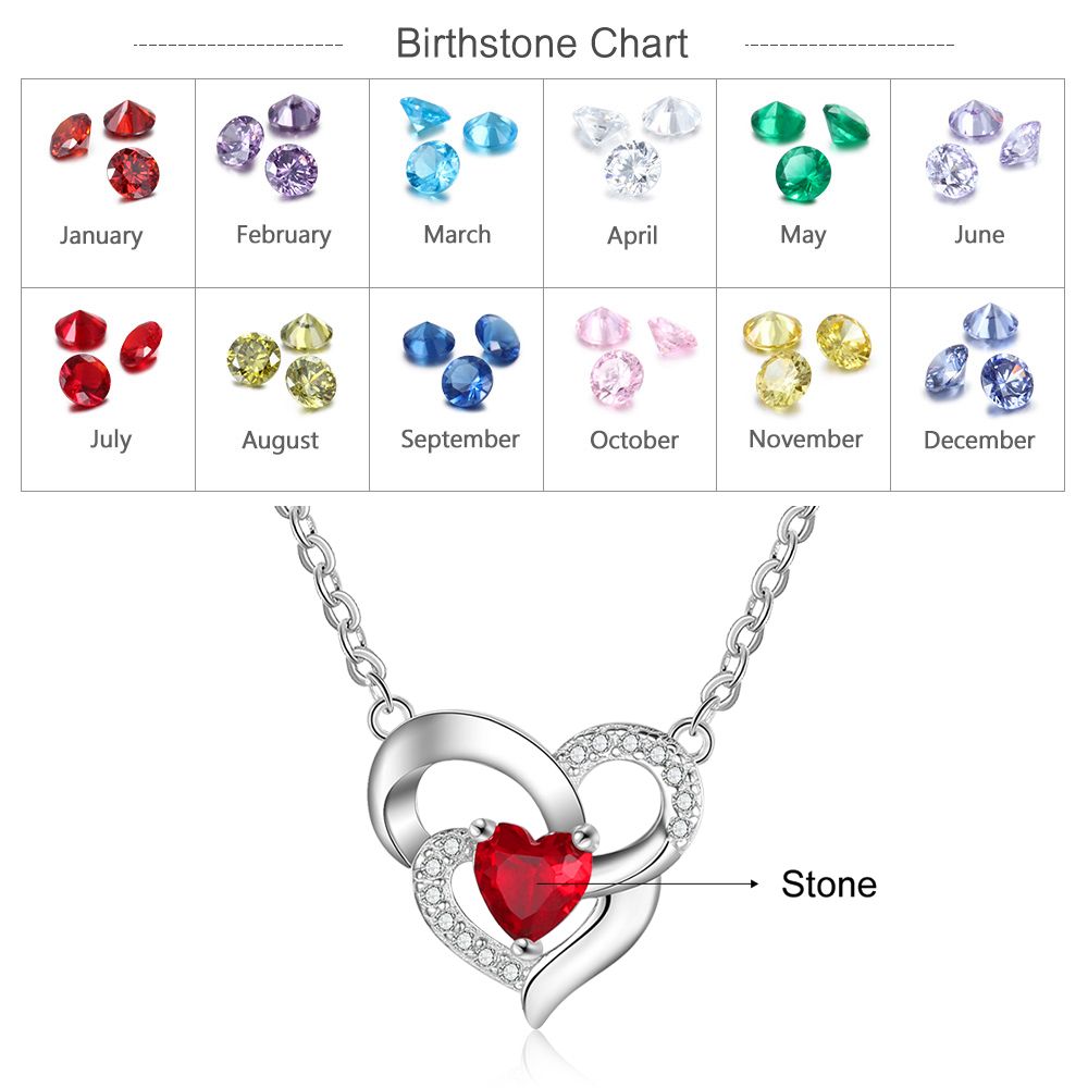 Personalised Birthstone Necklace | Customised Necklace With Birthstone