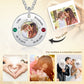 Personalised Photo Necklace With Birthstones And Engraving