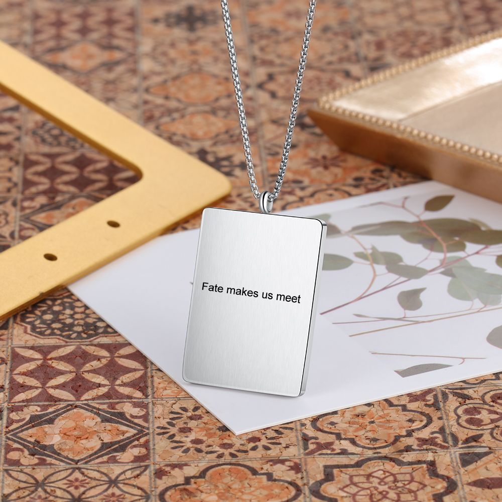 Customised Frame Style Photo Necklace | Personalised Photo Necklace For Woman