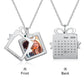 Personalised Christmas Gift Photo Necklace With Custom Engraved Calendar | Bespoke Chsritmas Gift