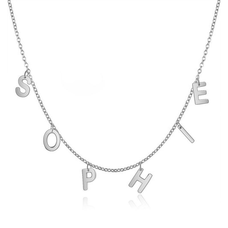 Customised Letters Necklace | Bespoke Letter Necklace