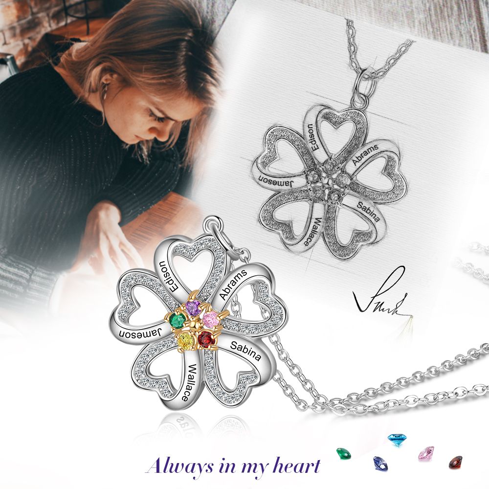 Custom4U Engraved Heart Photo Necklace Black Personalised Necklaces for  Women Girls Mum Lover : Amazon.co.uk: Fashion