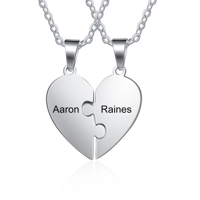 Personalised Friendship Necklace | Customised Engraved Names Necklace For Friends   Personalised Gift For Friends | Personalised Name Jewellery  Gift Ideas For Friends | Graduation Gift Idea  