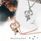 Rose Personalised Necklace With Birthstones | Bespoke Gift For Mum