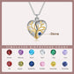 Personalised Heart Photo Necklace With Birthstone | Bespoke Gift For Mother