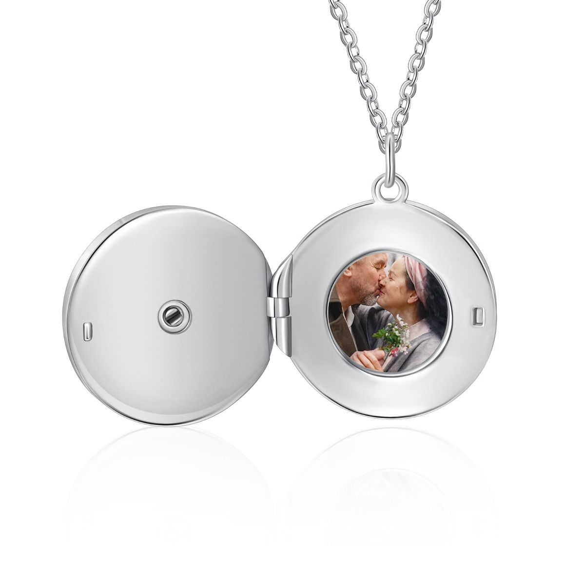 Personalised Photo Necklace Engraved | Custom Made Engraved Photo Necklace