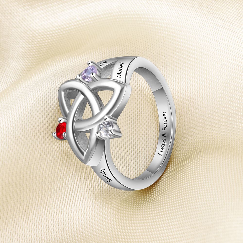 Personalised Ring With Birthstones | Bespoke Birthstone Rings